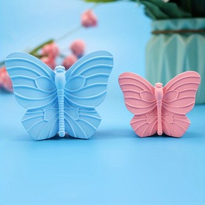Butterfly Silicone <b>Mold</b> For Baking <b>Candles</b> Decorations Ice Cube Trays Plaster DIY Cake <b>Mold</b> Customizable Shape Transparent White - Product Image 2