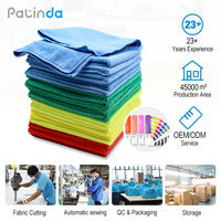 Chiffon de nettoyage en microfibre sans peluches, réutilisable, lavable, tout usage, pour dépoussiérage et essuyage domestique