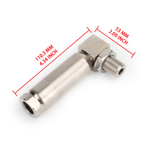Cnc Turning Part 90 Degrees <b>Mini</b> Catalytic Converter Catalytic Exhaust Gas Exhaust Catalyst Rear Oxygen Sensor Check Engine - Product Image 6