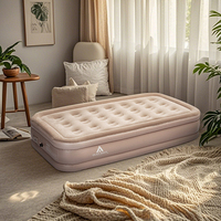 Matelas de camping gonflable, lit d'air auto-gonflant, matelas portable pour le camping avec pompe