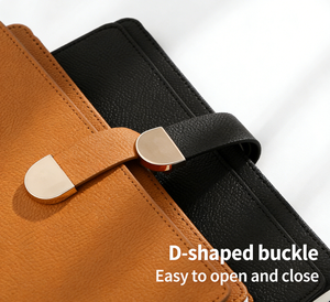 สมุดโน้ตปกหนัง PU ลายลินินขนาด A5 พร้อมตัวล็อค ปั๊มโลโก้ ปกอ่อน สำหรับธุรกิจ ออฟฟิศ และการประชุม - Product Image 2