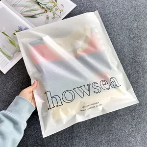 Sacos de papel revestidos de cera transparente com logotipo personalizado para embalagem de roupas, sacos de papel autoadesivos fortes e ecológicos