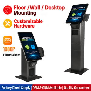 WUXIN Totem Chiosco Self-Service Android da 15.6/21.5 Pollici con Schermo Touch per Ordinazioni e Pagamenti, con Slot POS per Hotel e Ristoranti - Product Image 1