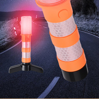 Feux de signalisation routière LED clignotants rouge-vert BOLI avec base magnétique 3M, réflecteur prismatique haute intensité pour avertissement routier