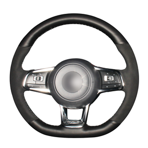 Funda de Cuero de Microfibra para <span class=keywords><strong>Volante</strong></span> de Coche de Lujo de 3 Radios para <span class=keywords><strong>Jeep</strong></span> Compass Grand Cherokee Patriot - Product Image 4