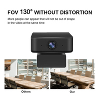 Kamera Web 1080P 360 Derajat AI, Kamera Web Fokus Pelacakan Wajah USB Webcam Pelacakan Otomatis Mikrofon Bawaan untuk PC Laptop Desktop