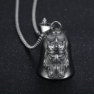 yunnique Retro <b>Titanium</b> Steel Odin Viking Bell Pendant Necklace Unisex Gift Jewelry - Product Image 1