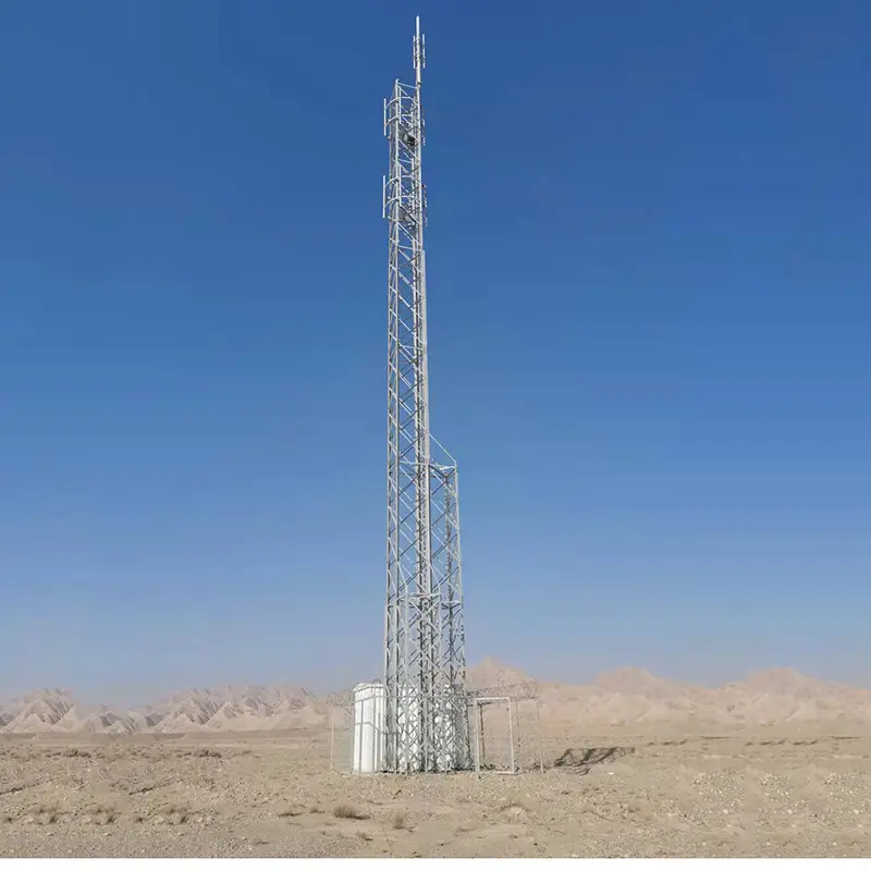 Sıcak daldırma galvanizli sinyal Monopole işık telekom anten kulesi fiyat