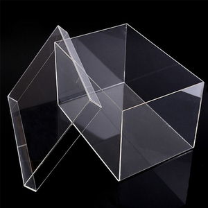 Große Transparente Plexiglas Acryl Rechteck Box