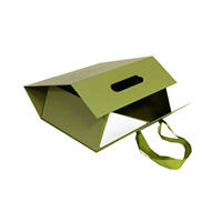 Boîte d'emballage personnalisée de luxe en carton pliable avec aimant, logo personnalisé, pour vêtements de marque, avec poignée