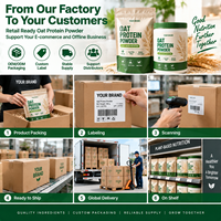 Poudre de protéines d'avoine végétalienne, protéines végétales, emballage prêt à la vente, sachet, pot, boîte pour les distributeurs et les propriétaires de marques, sans gluten