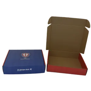 Donguan 25/20/10 Leopard Custom Corrugated Boxes Shipping Box Teal Blue Durable Clothing/Gift/Shoes Zipper Pack Mailer Box