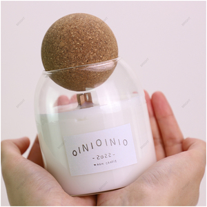 Hộp đựng nến trống cao cấp 250ml 500ml, lọ nến thủy tinh màu hổ phách trắng, nến thơm đậu nành, thủy tinh borosilicate có nắp cầu. - Product Image 3