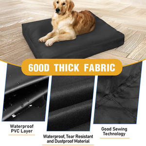 2025 nueva cama portátil de viaje para perros elevada para acampar, cama para mascotas autoinflable de verano para exteriores, cama inflable duradera de tela Oxford para perros - Product Image 3