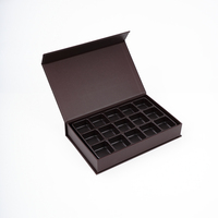 Boîte cadeau en papier personnalisée pour chocolat avec insert en plastique, emballage rigide de luxe pour confiserie, boulangerie, cadeaux de fête