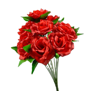 <span class=keywords><strong>Rose</strong></span> Artificielle <span class=keywords><strong>Pas</strong></span> <span class=keywords><strong>Cher</strong></span> 10cm Têtes Bouquet De Fleurs De Mariage En Soie Bouquet <span class=keywords><strong>Fausse</strong></span> <span class=keywords><strong>Rose</strong></span> pour La Décoration De Fête À La Maison - Product Image 6