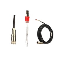 Untuk Sensor PH Proses Kualitas Air Online Suhu Tinggi PH5806-K8S, Elektroda Probe Kaca OEM, Air Dingin Deoxy Wort