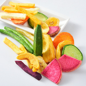 ขนมผักผลไม้ 250 กรัม ผักอบแห้งแบบผสม ผลไม้อบแห้ง ขนมวีแกนอบแห้ง ผักชิป - Product Image 4