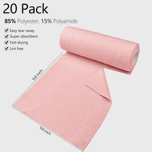 <span class=keywords><strong>Salviette</strong></span> per la pulizia degli asciugamani <span class=keywords><strong>in</strong></span> <span class=keywords><strong>microfibra</strong></span> di nuovo arrivo strappano il rotolo di tessuto assorbente riutilizzabile - Product Image 5