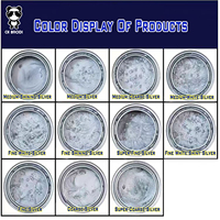 Peinture de base automobile argentée 1K SDD, peinture automobile argentée, plusieurs nuances d'argent pour la réparation de carrosserie