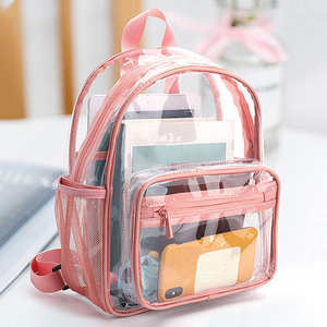 Customizable logo high-quality casual PVC transparent school <b>backpack</b> <b>waterproof</b> transparent <b>backpack</b> zipper - Product Image 6
