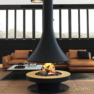 Chimenea suspendida hecha a medida para uso doméstico <span class=keywords><strong>Leña</strong></span> colgante irregular Decoración <span class=keywords><strong>de</strong></span> calefacción <span class=keywords><strong>de</strong></span> fuego real para Villa Cottage Living - Product Image 3