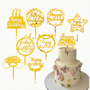 <span class=keywords><strong>Décoration</strong></span> de <span class=keywords><strong>gâteau</strong></span> <span class=keywords><strong>Licorne</strong></span> en acrylique doré 6 pouces pour petits et moyens gâteaux Joyeux Anniversaire Noël Fournitures de <span class=keywords><strong>décoration</strong></span> de <span class=keywords><strong>gâteau</strong></span> - Product Image 1