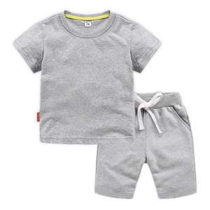 Conyson 2026 Completi Estivi in Cotone Tinta Unita per Bambini, Set Personalizzati di Magliette e Pantaloncini per Ragazzi dai 4 ai 12 Anni - Product Image 2