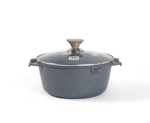 MGC Kitchen Serie rumana Ollas para sopa 20/22/24/26/28/30/32 cm Juegos de utensilios de cocina con fondo de inducción Revestimiento de mármol para restaurantes - Product Image 3