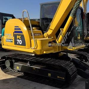 Excavadora Usada Original de 7 Toneladas Komatsu PC70, Mini Excavadora de Segunda Mano con Pocas Horas de Trabajo - Product Image 1