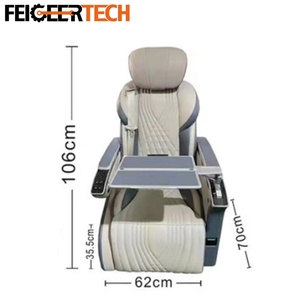 Sedile Auto <span class=keywords><strong>Aftermarket</strong></span> di Lusso con Ricarica Wireless e Vano Portaoggetti per Van VIP, Compatibile con Vclass Vito Metris W447 Sprinter MPV - Product Image 4