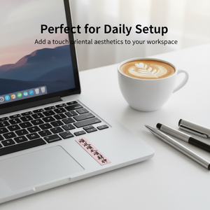 Pegatinas troqueladas personalizadas, pegatinas de vinilo impermeables impresas digitalmente y duraderas, pegatinas con elementos chinos para envolver regalos - Product Image 3