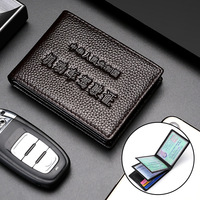 Porte-cartes en cuir pleine fleur pour permis de conduire, carte d'identité et badge nominatif – Accessoires