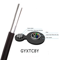 TIANJI-fábrica original, cables de acero de 7x1,2mm, figura de 8, 12 núcleos, tubo uni suelto, cable de fibra óptica, lista de precios