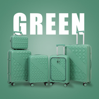 Juegos DE EQUIPAJE DE VIAJE grandes de alta calidad, maleta de mano giratoria de estilo empresarial, TSA, ligera, impermeable, PC, ABS, cremallera moderna