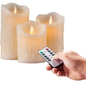 best-selling battery-powered scintillator Led True wax Flameless Christmas candle Light