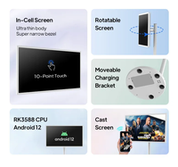 Monitor Portátil con Pantalla Táctil y Ruedas, Smart TV de 21.5 Pulgadas con Android 13, Pantalla LCD Recargable, ¡EN OFERTA!