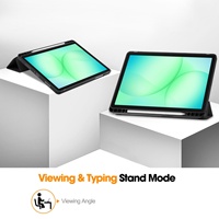 Étui Folio pour tablette professionnelle avec emplacement pour stylet, fonction veille/réveil automatique, protection durable pour Samsung Galaxy Tab A11 Plus