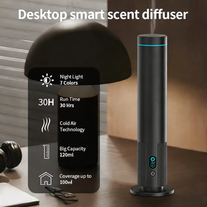 Diffuseur de parfum de luxe rechargeable pour hôtel - Tour en aluminium, télécommandé, idéal pour les salles <span class=keywords><strong>d</strong></span>'accueil et les chambres <span class=keywords><strong>d</strong></span>'hôtes - Product Image 4