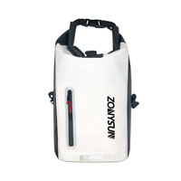 Sac à dos pliable à enroulement pour l'extérieur, en PVC, pour la randonnée et les voyages, avec logo personnalisé, sac étanche pour le camping, sac en bâche