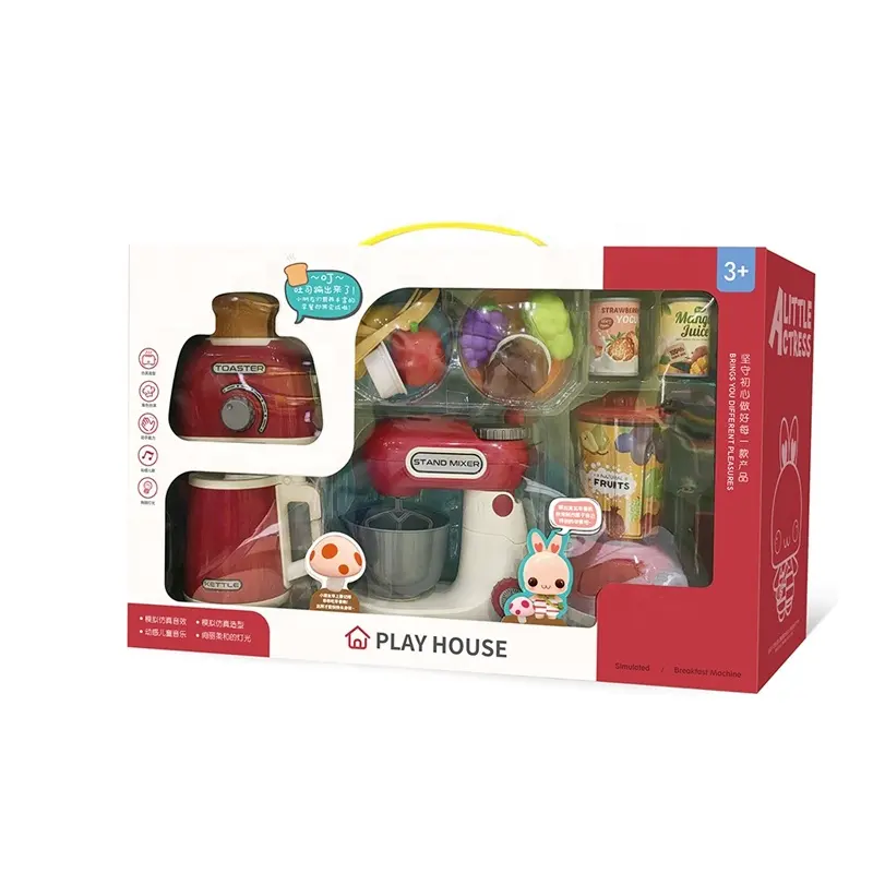 Nieuwe Collectie Ontbijt Brood Mini Keuken Speelgoed Echte Koken Set Play Set Speelgoed