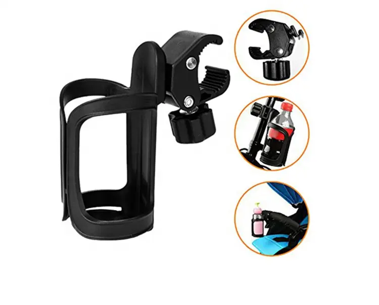 Bike Water Bottle Holder 360 Degree Rotating Bicycle Water Bottle Cage Adjustable Bike Cup Holder for MTB Stroller Motorcycle