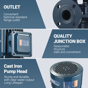 Bomba centrífuga de presión para tubería Julante <span class=keywords><strong>IRG</strong></span> Series 1.1KW Flow Max Head 28m - Product Image 4