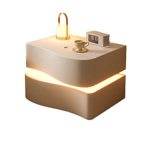 Bán buôn thông minh LED đầu giường không dây Trạm Sạc Bàn Cạnh Giường ngủ với ánh sáng trong Trắng - Product Image 4