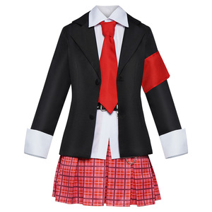 Costume de cosplay Hinamori Amu, printemps 2024, jupe à carreaux rouge, blazer noir, tenue de jeu de rôle anime pour enfants de 8 à 13 ans - Product Image 3