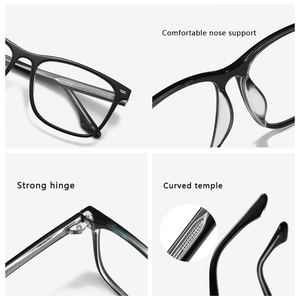 Chất lượng cao TR90 chống ánh sáng màu xanh kính quang học thời trang cổ điển Retro Eyewear với biểu tượng tùy chỉnh cho phụ nữ và nam giới - Product Image 4