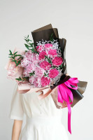 Chaque amour nouveau produit préservé Rose fleur éternelle mignonne petite fille dans une boîte en acrylique pour cadeau décor à la maison