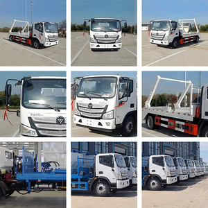 Autocarro per la raccolta rifiuti FOTON 4x2 diesel manuale a basso costo con braccio oscillante, caricatore a cassone ribaltabile da 6m/8m per rifiuti domestici e da cantiere - Product Image 5