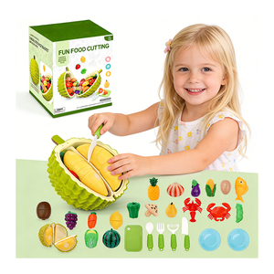Juego de Juguetes de Comida para Niños, Juego de Imitación de Cocina, Frutas y Verduras para Cortar, Juego de Roles Educativo y Sensorial, Juguetes de Plástico - Product Image 5