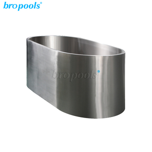 Bropool 304 thép không gỉ hình bầu dục bồn tắm <span class=keywords><strong>spa</strong></span> cho Ice Bath thưởng thức lạnh Plunge & cơ bắp điều trị thư giãn - Product Image 1